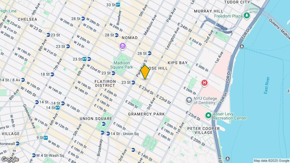 130 E 24th St Mapa y Detalles de la Ubicación