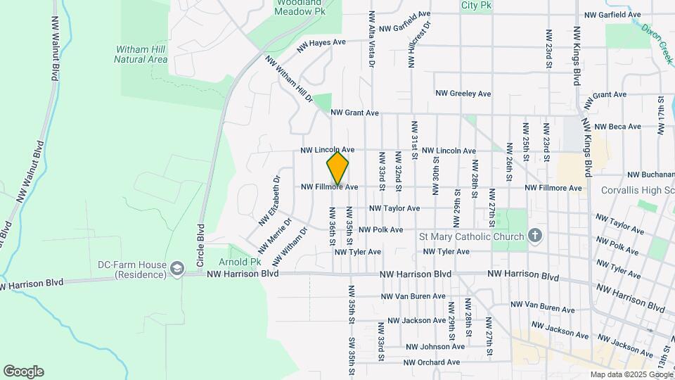 3558 NW Fillmore Ave Map and Location Details