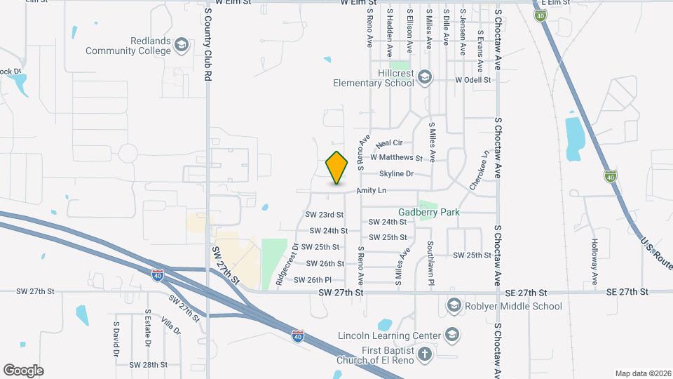 802 Amity Ln Map and Location Details
