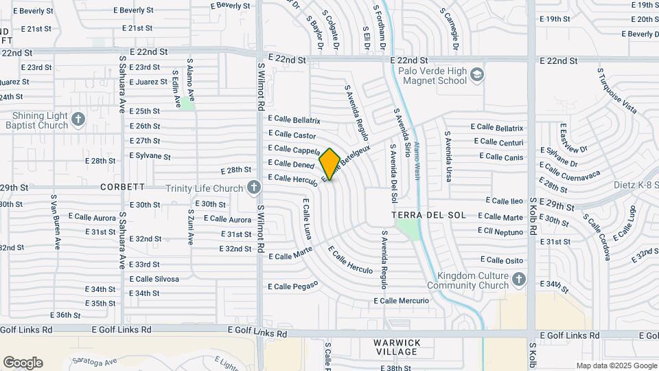 6508 E Calle Dened Mapa y Detalles de la Ubicación