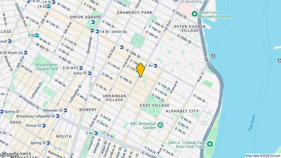 184 1st Ave Mapa y Detalles de la Ubicación