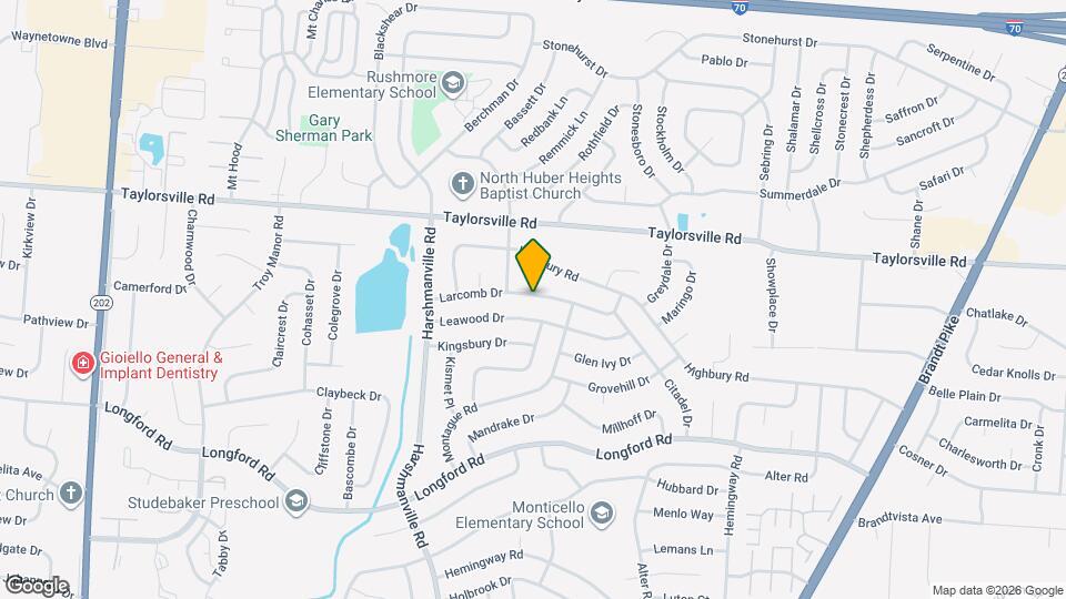 6420 Larcomb Dr Map and Location Details