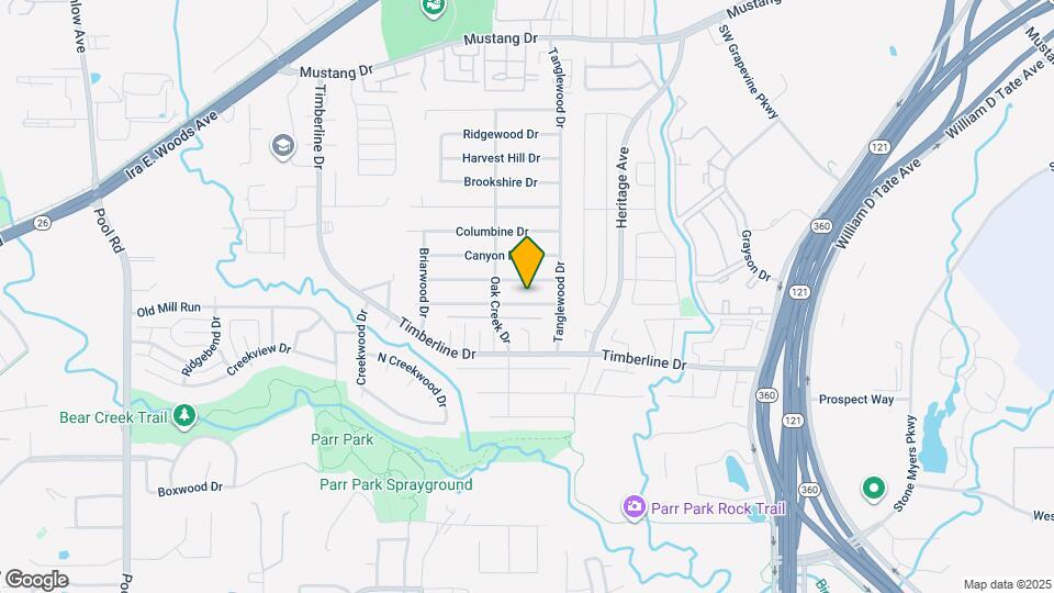 2828 Oak Forest Dr Map and Location Details