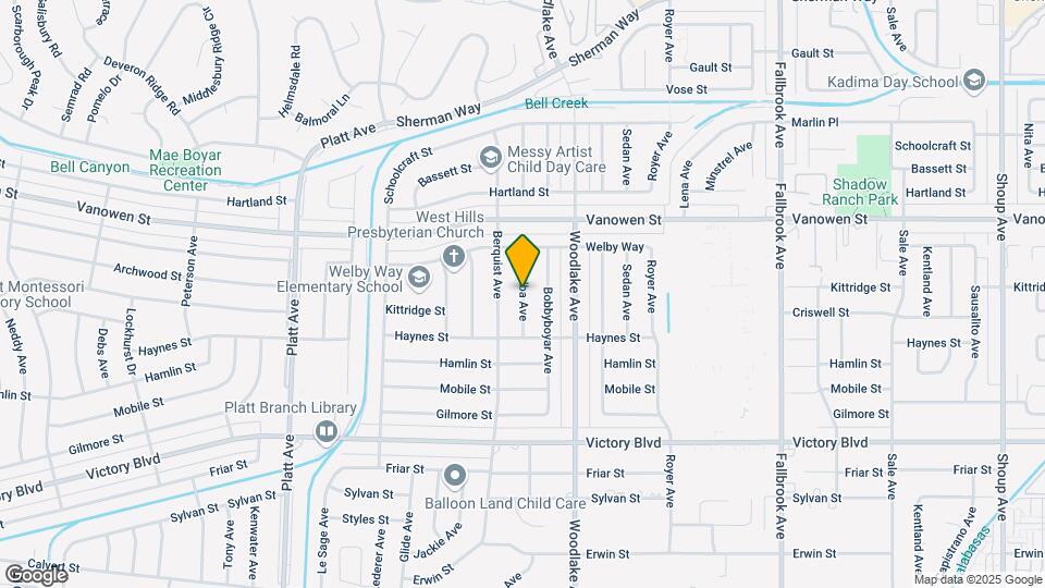 6653 Melba Ave Map and Location Details