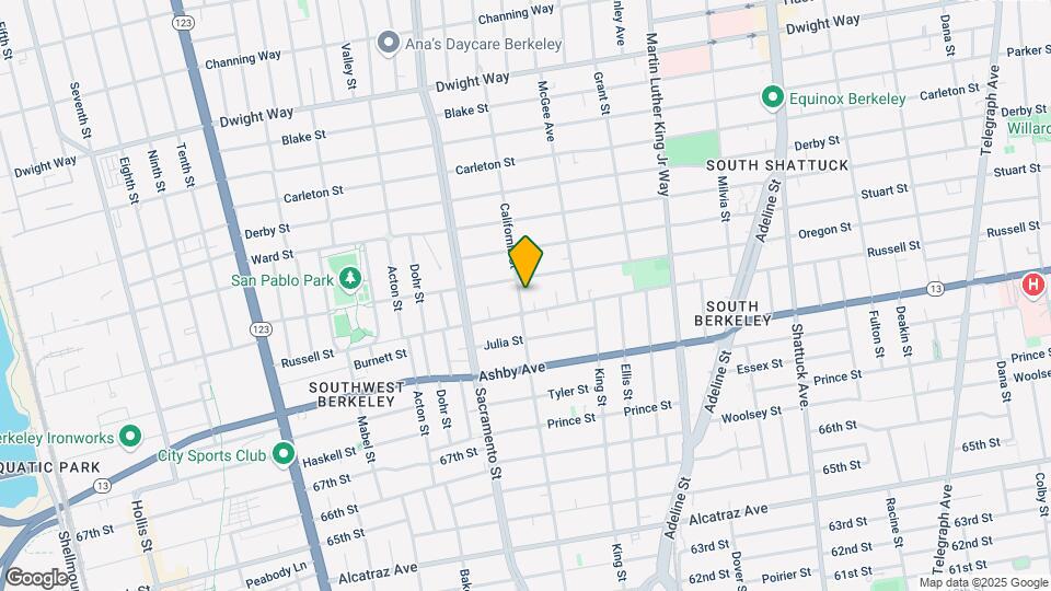 2895 California Ave SFH - Freestanding Map and Location Details