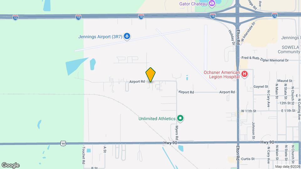 1423 Airport Rd Map and Location Details