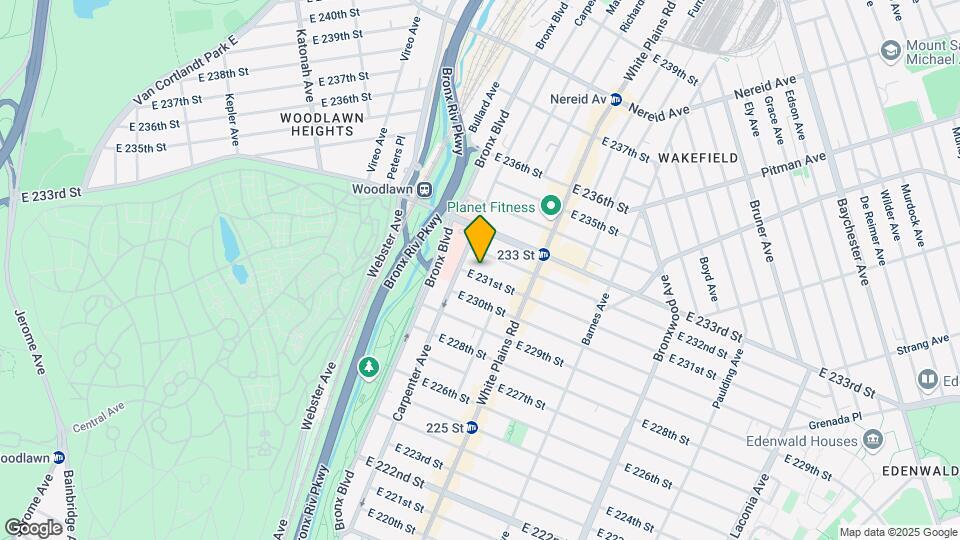645 E 231st St Mapa y Detalles de la Ubicación