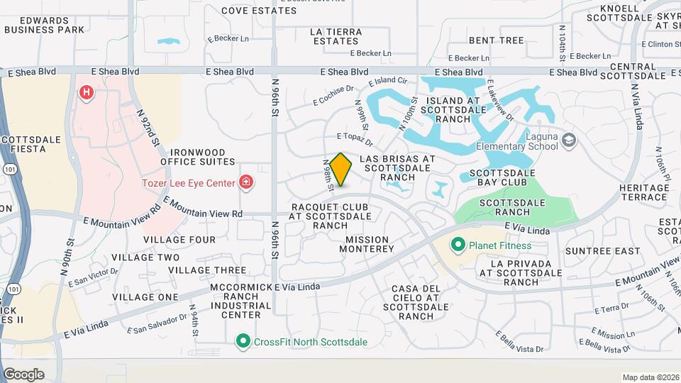 9825 E Turquoise Ave Map and Location Details