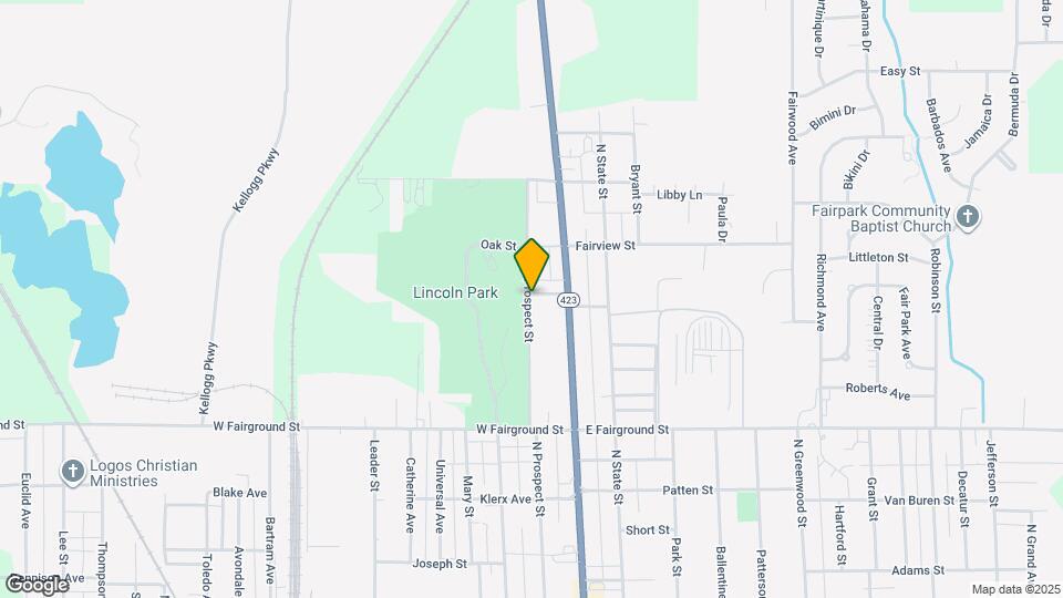 879 N Prospect St Map and Location Details