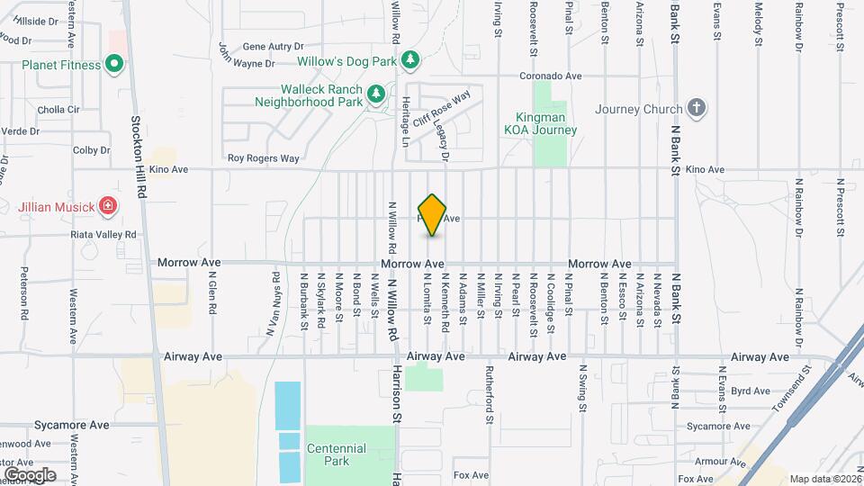 3650 N Lomita St Map and Location Details