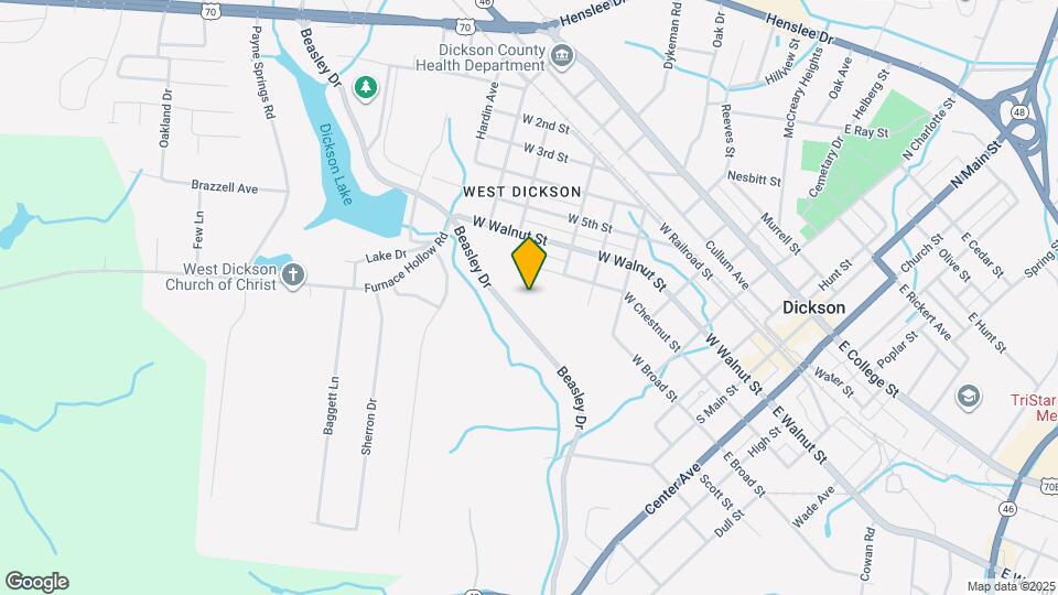 Dickson Flats Map and Location Details