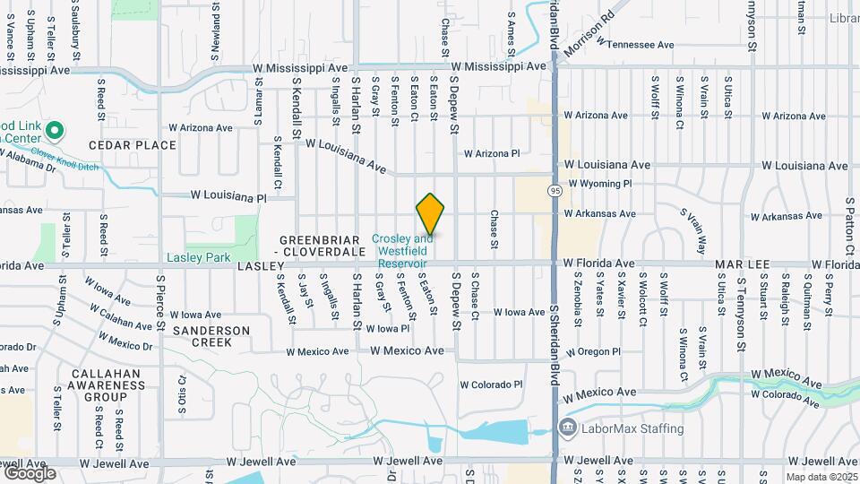 1455 S Eaton St Map and Location Details