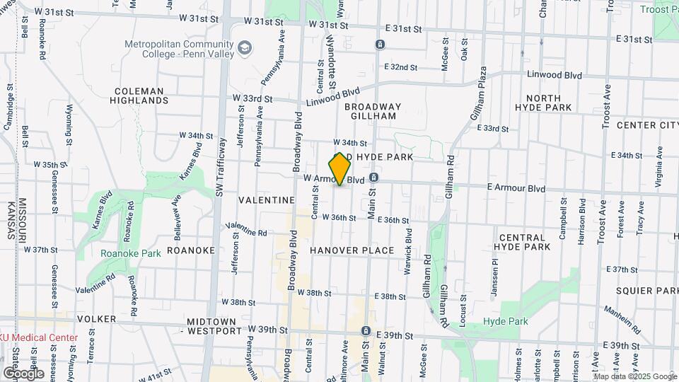 3513-3515 Wyandotte St Map and Location Details