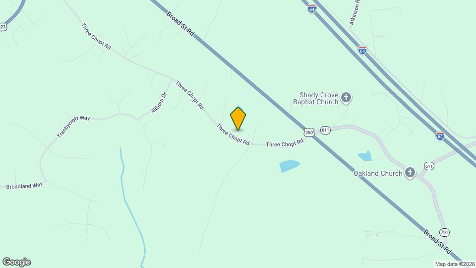 2968 Three Chopt Rd Map and Location Details