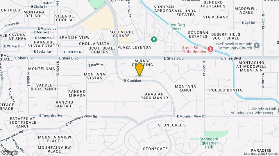 11500 E Cochise Dr Map and Location Details