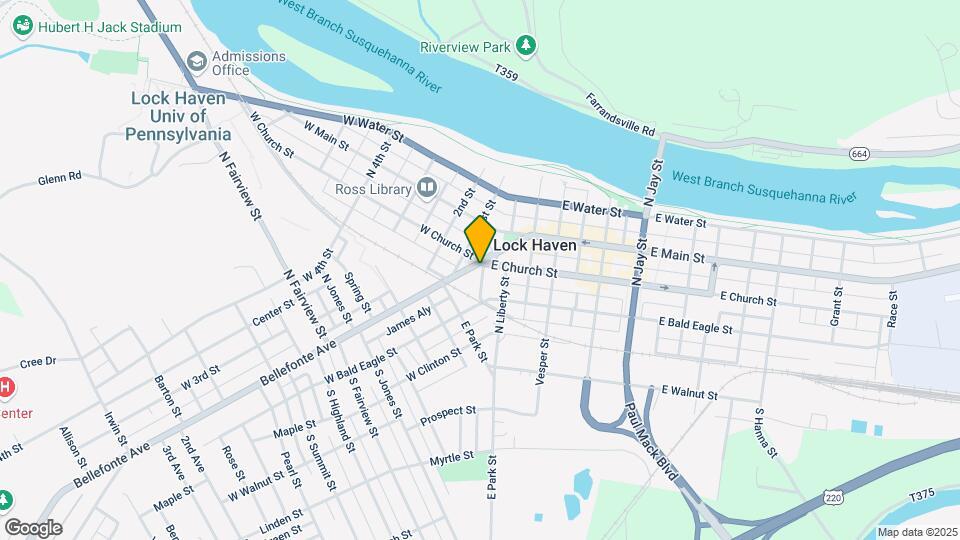 102-104 Bellefonte Ave Map and Location Details