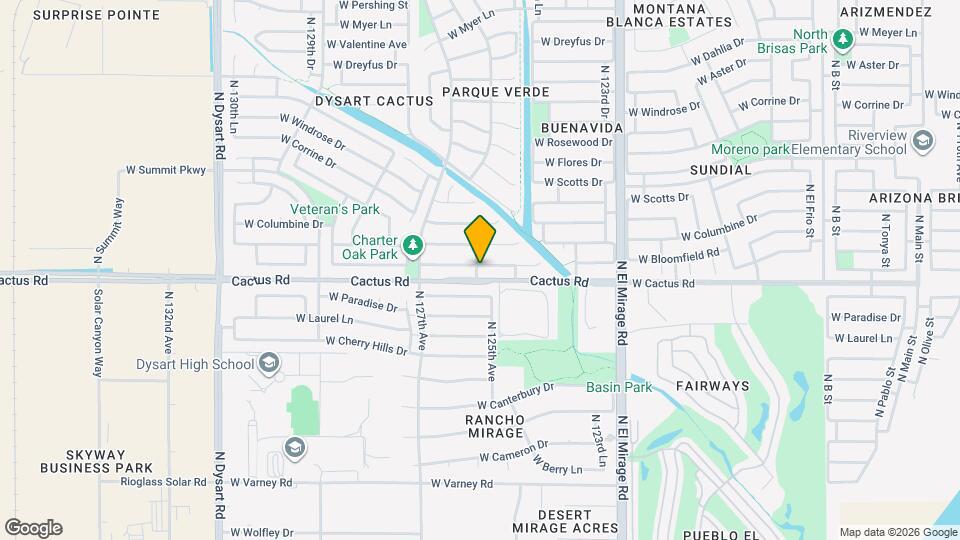 12563 W Charter Oak Rd Map and Location Details