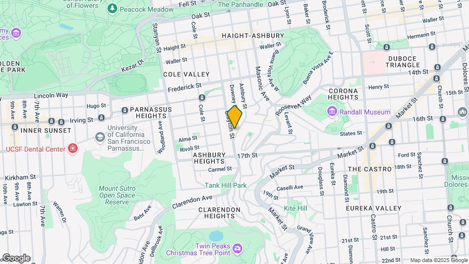 1065-67 Ashbury St Map and Location Details