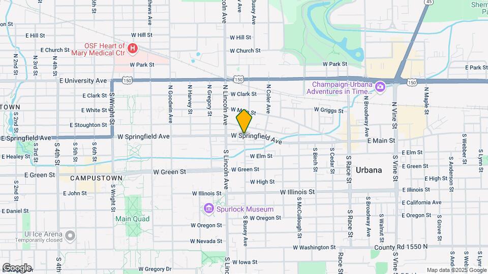 101 N Busey Ave Mapa y Detalles de la Ubicación
