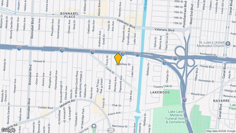 431 Nursery Ave Mapa y Detalles de la Ubicación