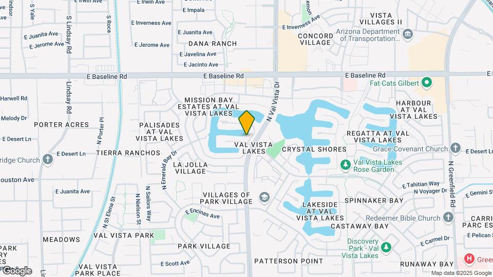 1523 E Treasure Cove Dr Map and Location Details