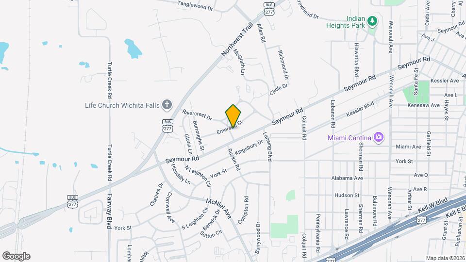 4117 Emerson St Map and Location Details