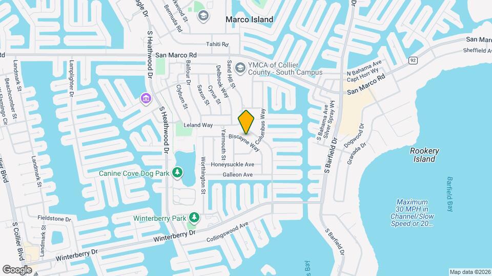 1520 Biscayne Way Map and Location Details