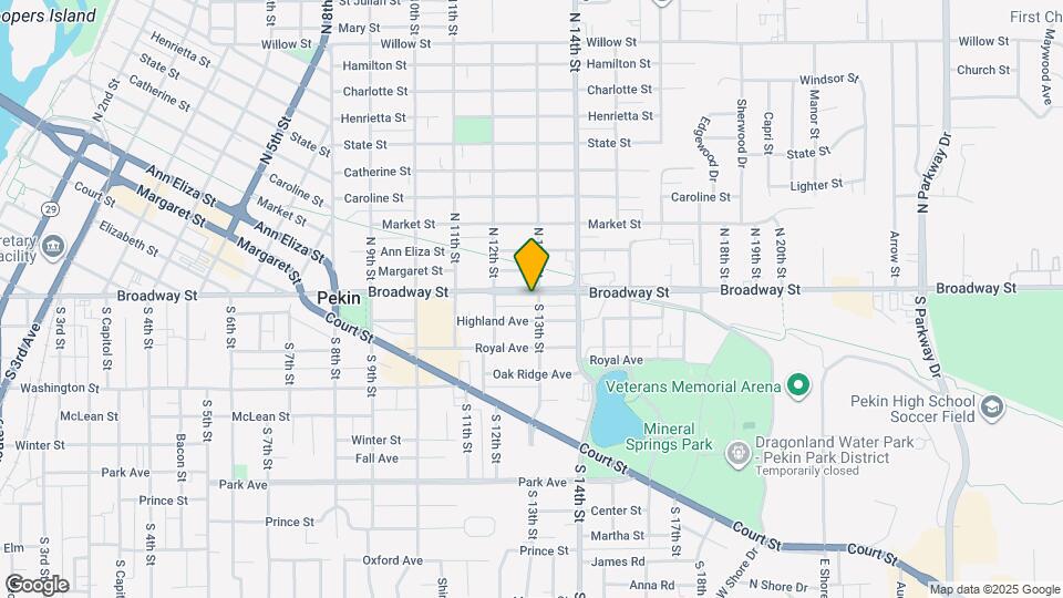 103 S 13th St Map and Location Details