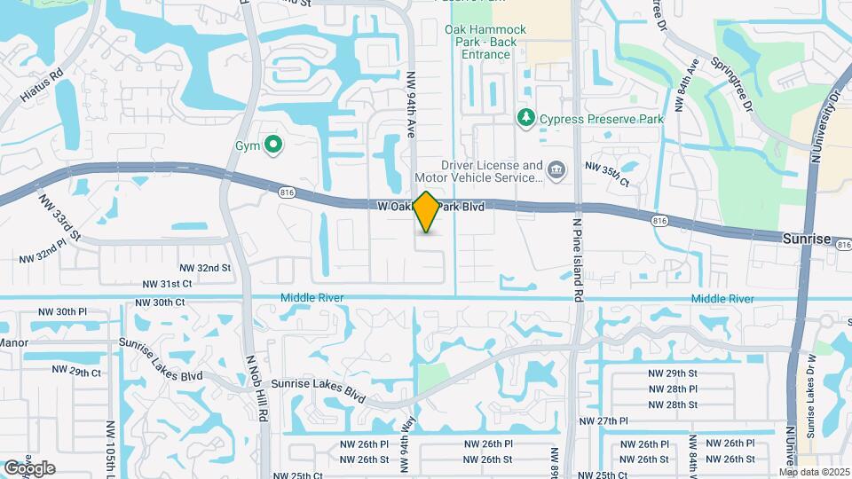 9371 NW 33rd Pl Map and Location Details