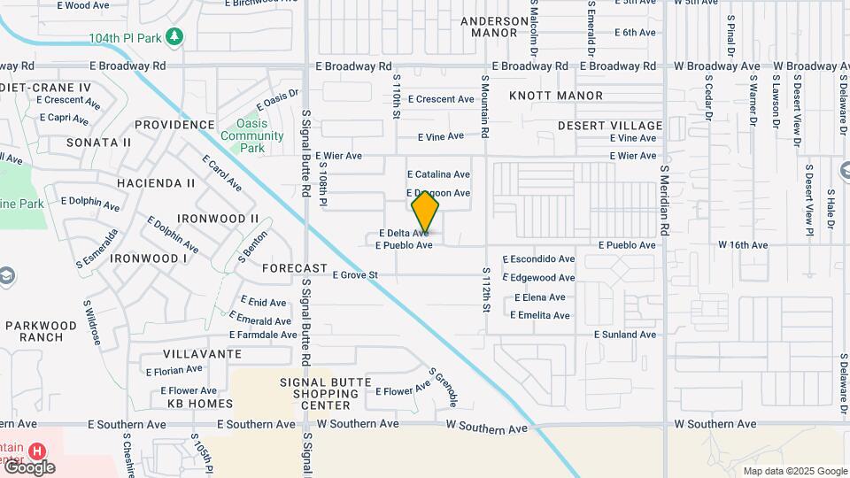11043 E Delta Ave Map and Location Details
