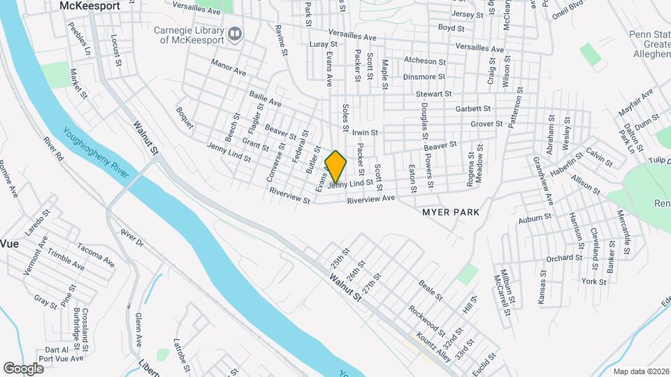 2320 Jenny Lind St, Unit First Floor Mapa y Detalles de la Ubicación