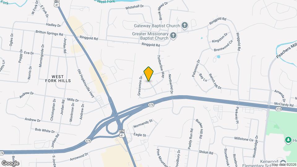 1856 Timberline Pl Map and Location Details