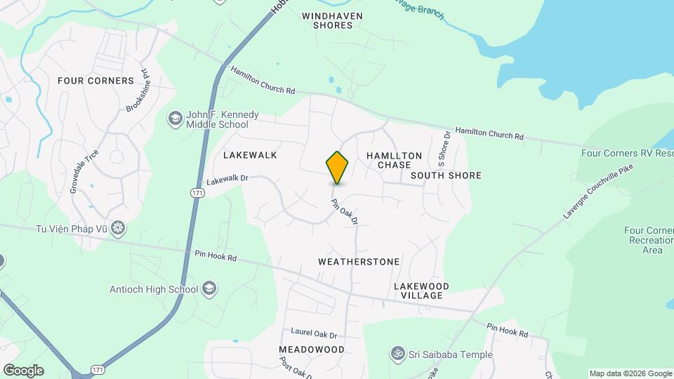 861 Pin Oak Dr Map and Location Details