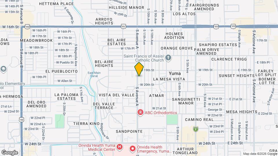 1955 S Avenue A Map and Location Details