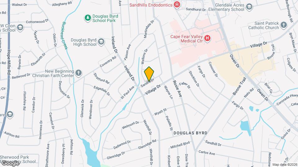 3725 Sandra Dr Map and Location Details