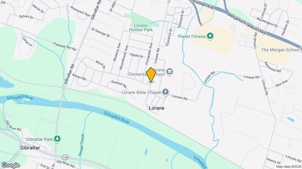 821 Lorane Rd Map and Location Details