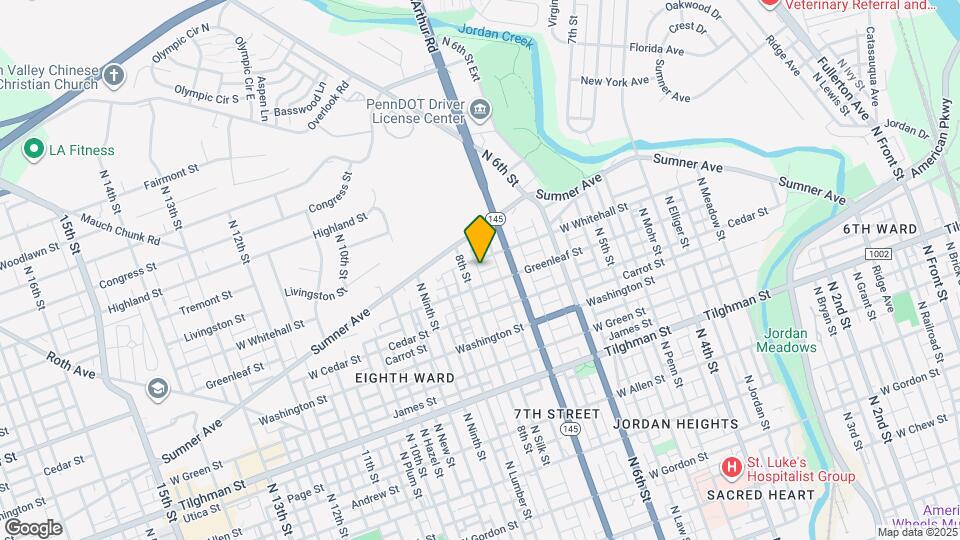 733 Clay St Map and Location Details