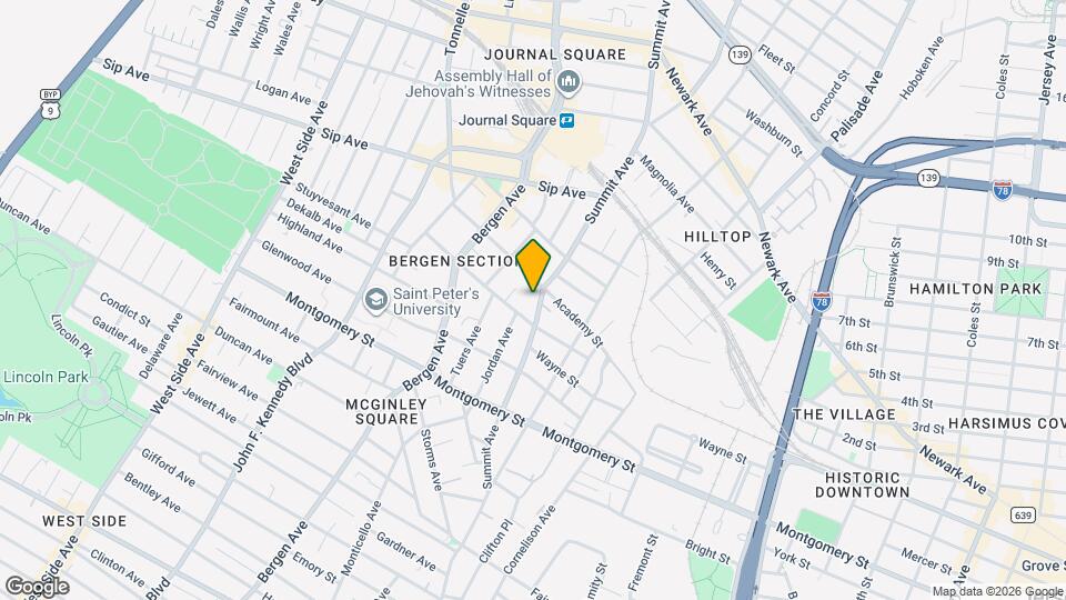 343 Summit Ave, Unit 1st Map and Location Details