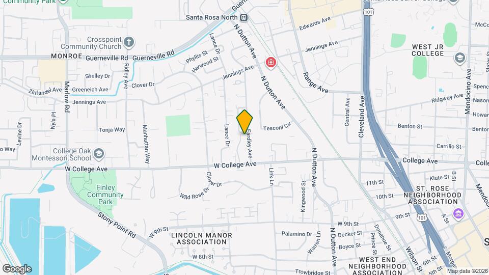 1311 Eardley Ave Map and Location Details