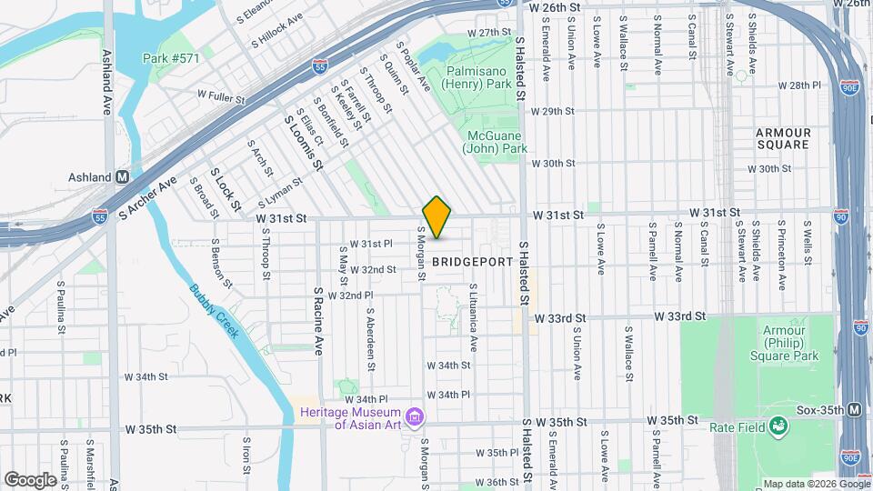 945 W 31st Pl Map and Location Details