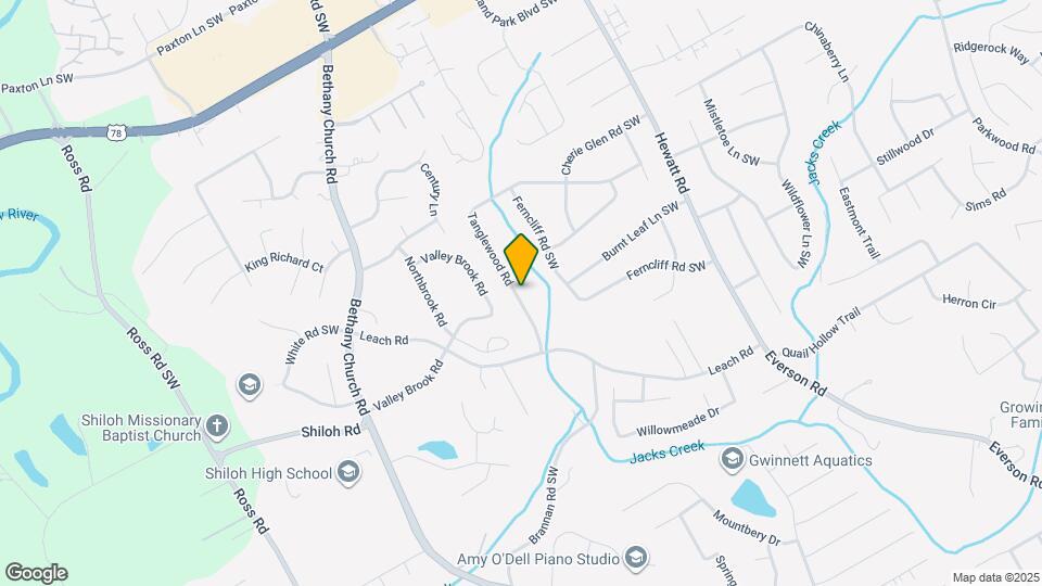 4078 Tanglewood Rd Map and Location Details