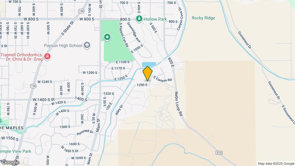 485 E 1250 S Map and Location Details