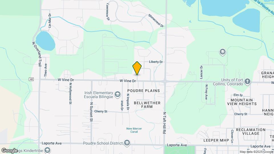 725 N Hillcrest Dr Map and Location Details