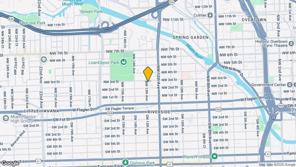 227 NW 13th Ave Map and Location Details