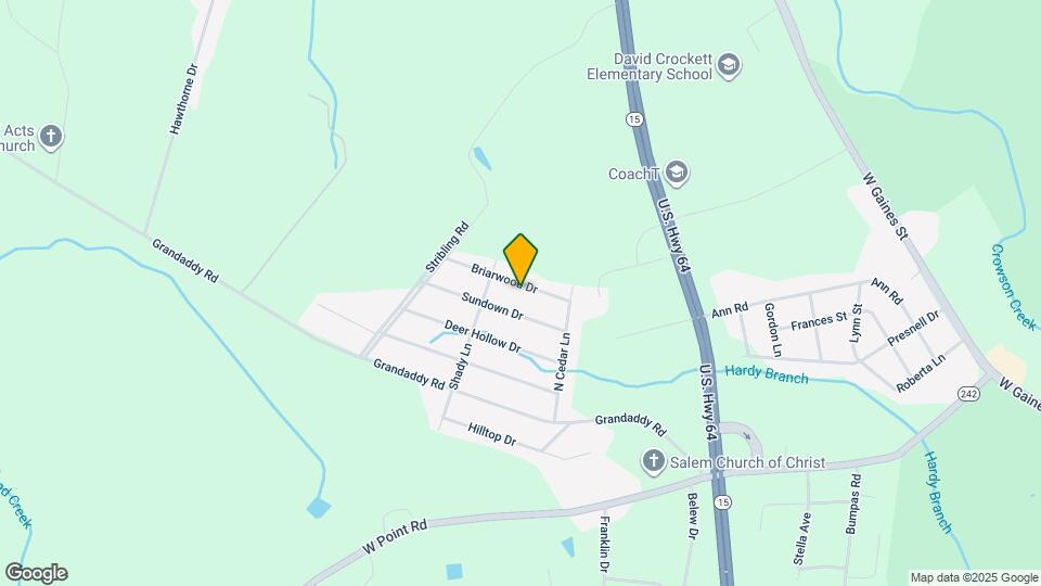 1611 Briarwood Dr Map and Location Details