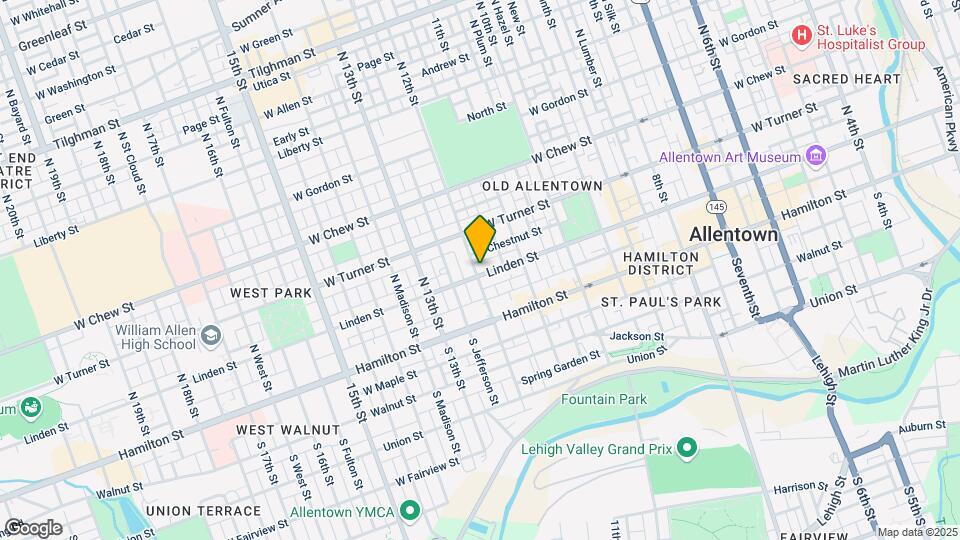 1145 W Linden St Mapa y Detalles de la Ubicación