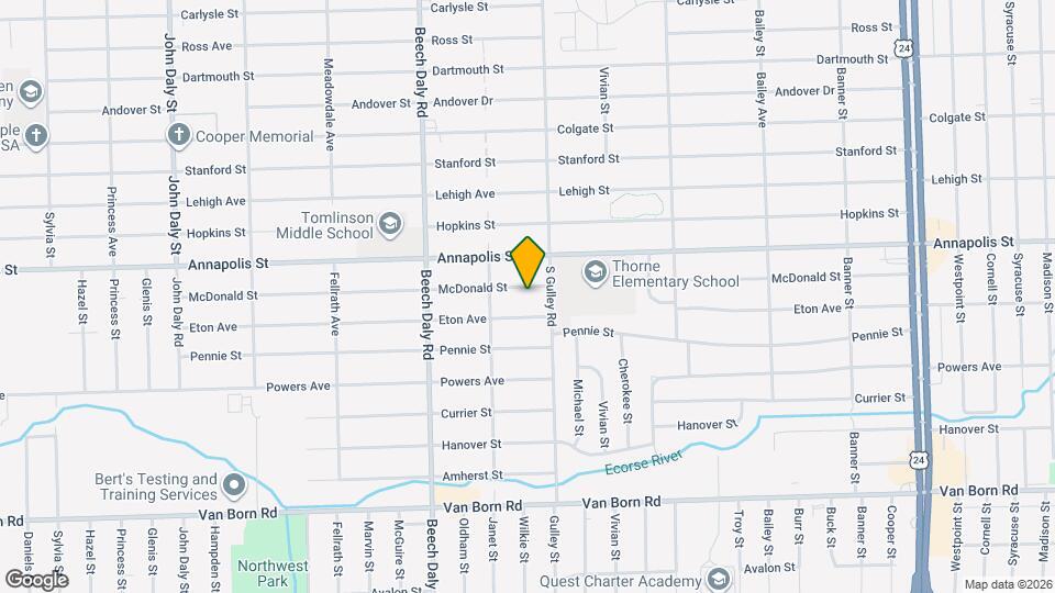 25433 McDonald St Mapa y Detalles de la Ubicación