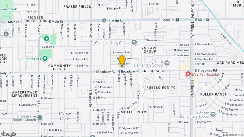 1436 E Broadway Rd Map and Location Details