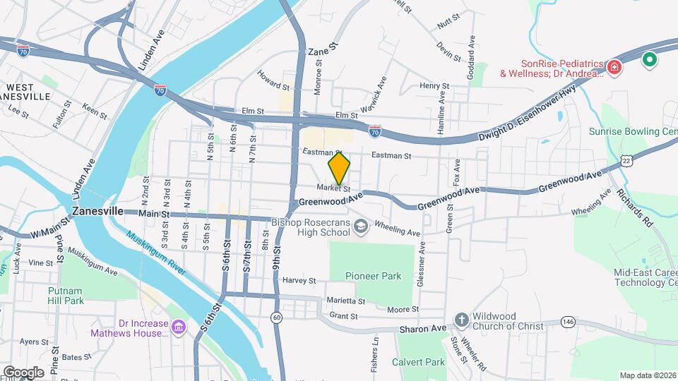1028 Market St Map and Location Details
