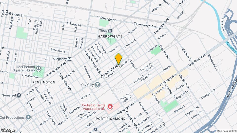 3411 Frankford Ave Map and Location Details